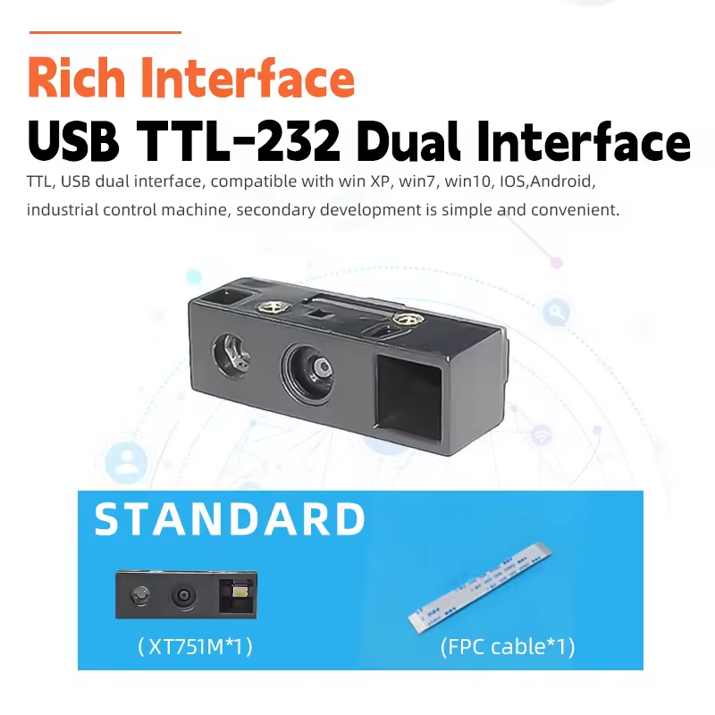 Android Kiosk QR Scan USB TTL Serial COM Smart Terminal Equipment Barcode Module XT751M